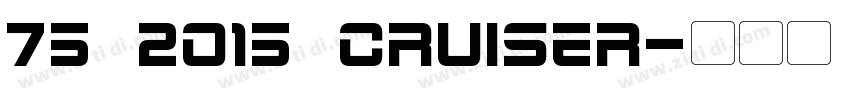75 2015 Cruiser字体转换